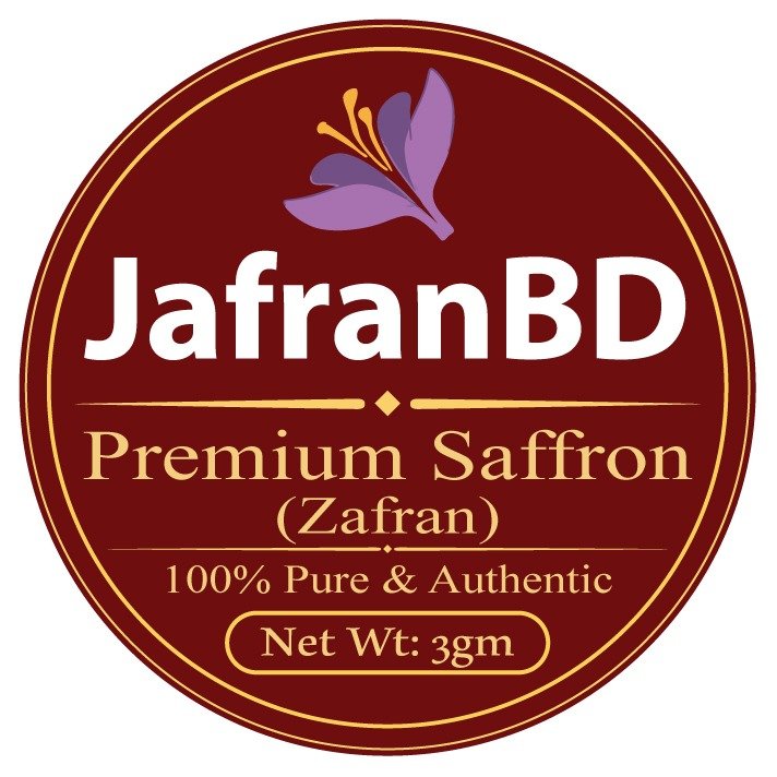100% pure Kashmiri and Irani saffron (Zafran Jafran) with strong aroma and deep red color